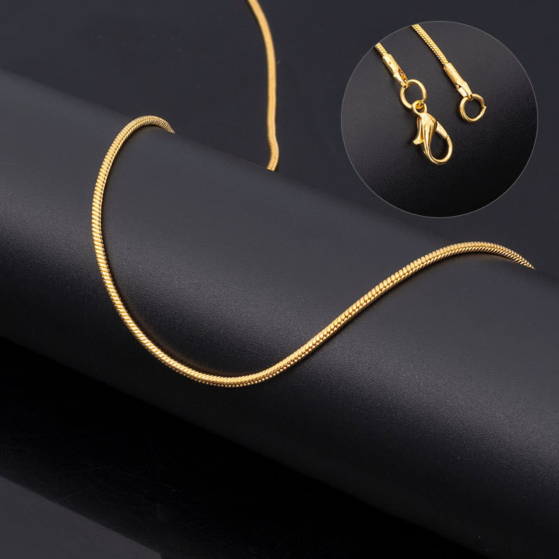 여성을위한 빈티지 골드 컬러 스테인레스 스틸 스네이크  - Birth Flower Necklace 리뷰 및 가격